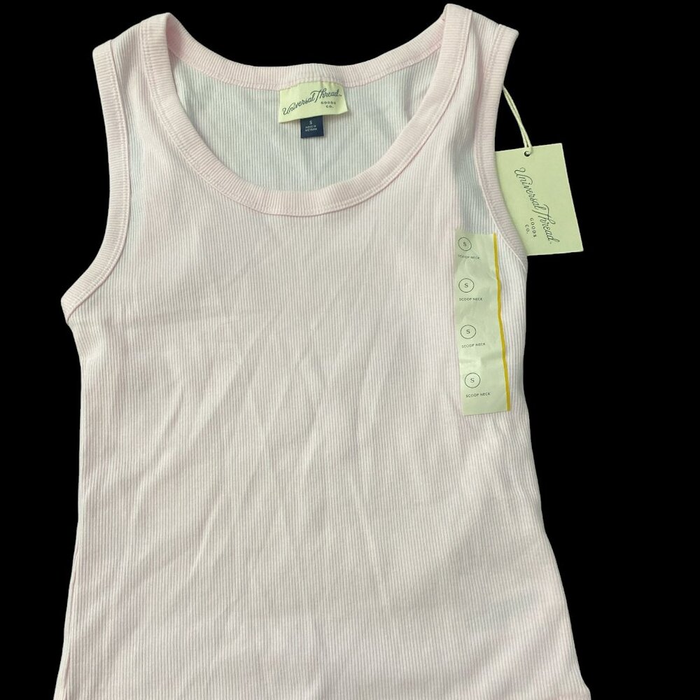 Light Pink Ribbed Tank Top NWT size small